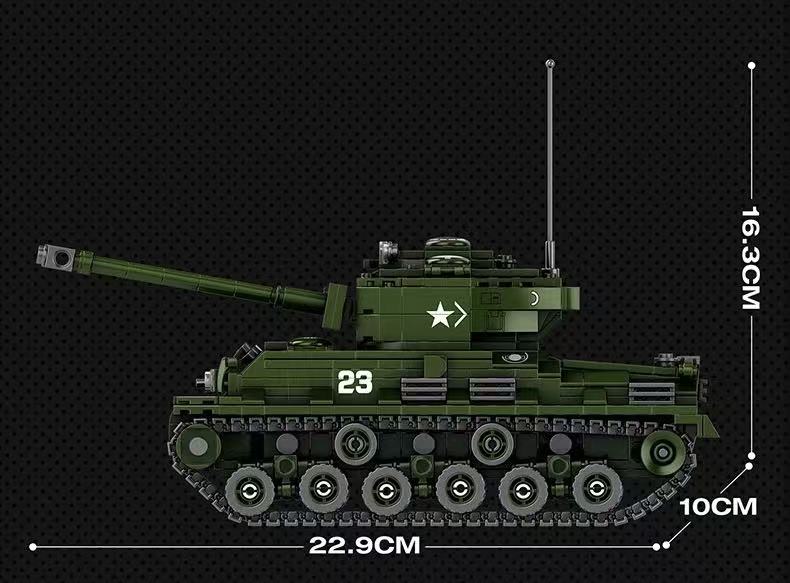 Reobrix 77030 World of Tanks M4A3E8 Sherman Tank 1:30 - YWOBB