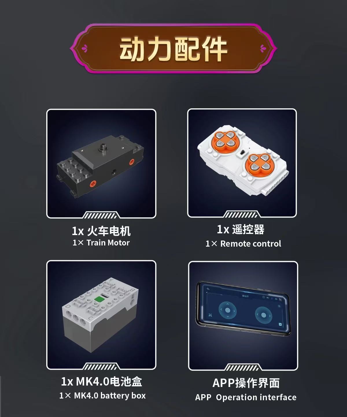 Mould King 12046 Steampunk train - YWOBB