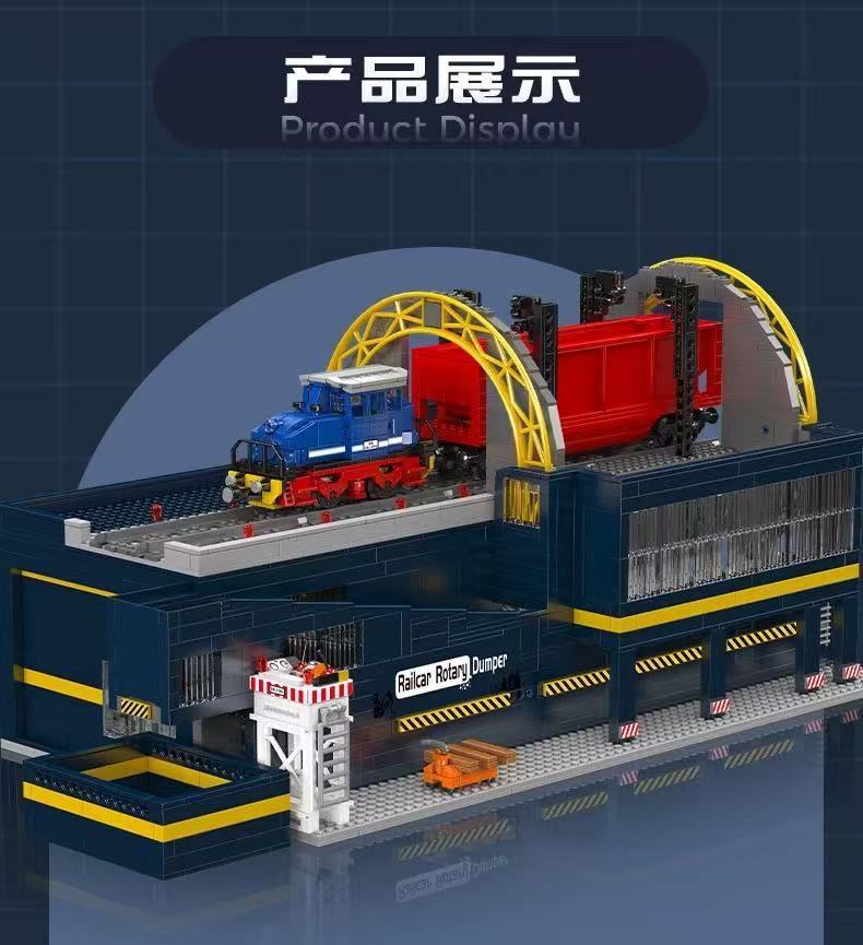 Mould King 17094 Railcar Rotary Dumper - YWOBB