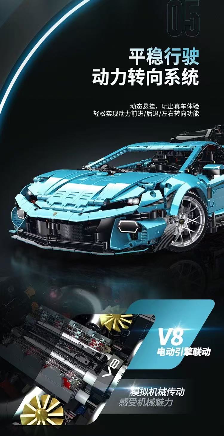 GULY 10660 1:8 Lamborghini Huracán Temerario - YWOBB