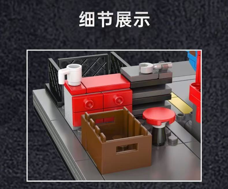 Mould King 24086 Repair Garage & Challenger Muscle Car - YWOBB