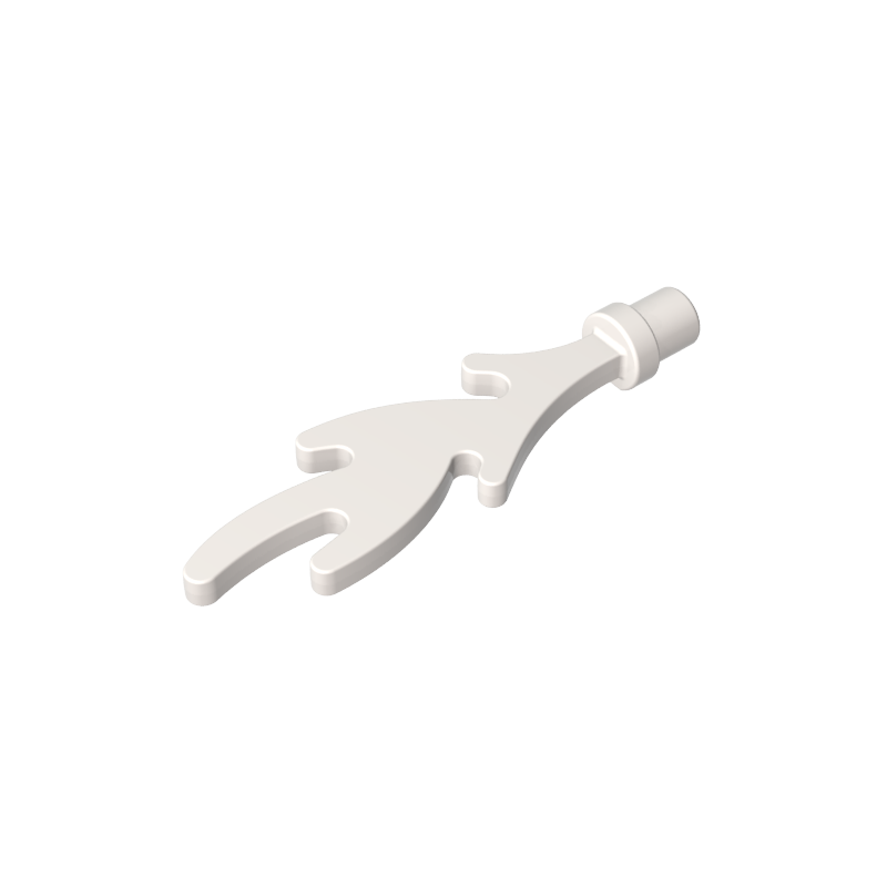 GOBRICKS GDS-2142 Wave Rounded Straight with Bar End and Small Pins - YWOBB