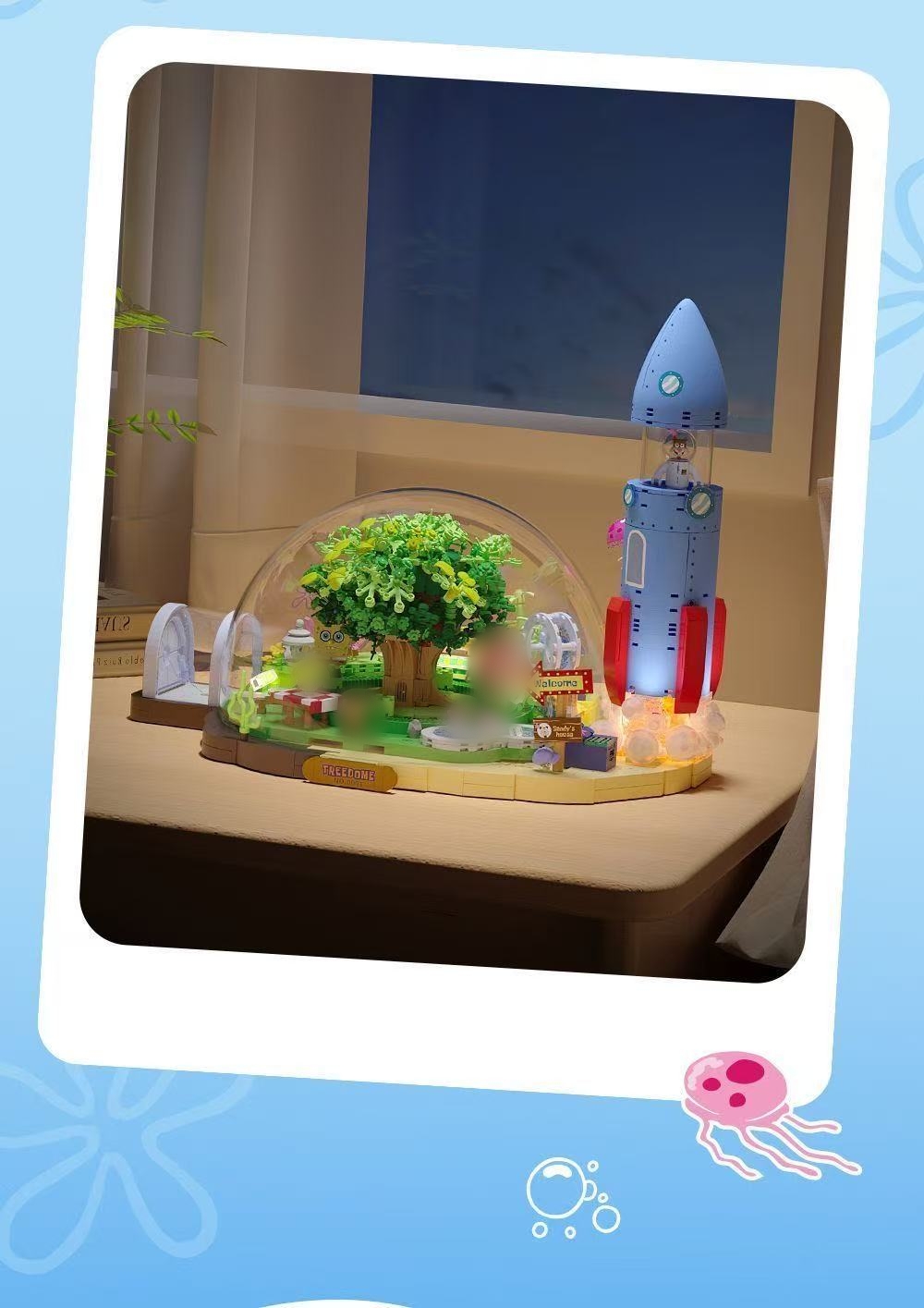 SEMBO AREA-X AB0088 SpongeBob SquarePants: Sandy's Dome Treehouse OVP EU Warehouse Version - YWOBB