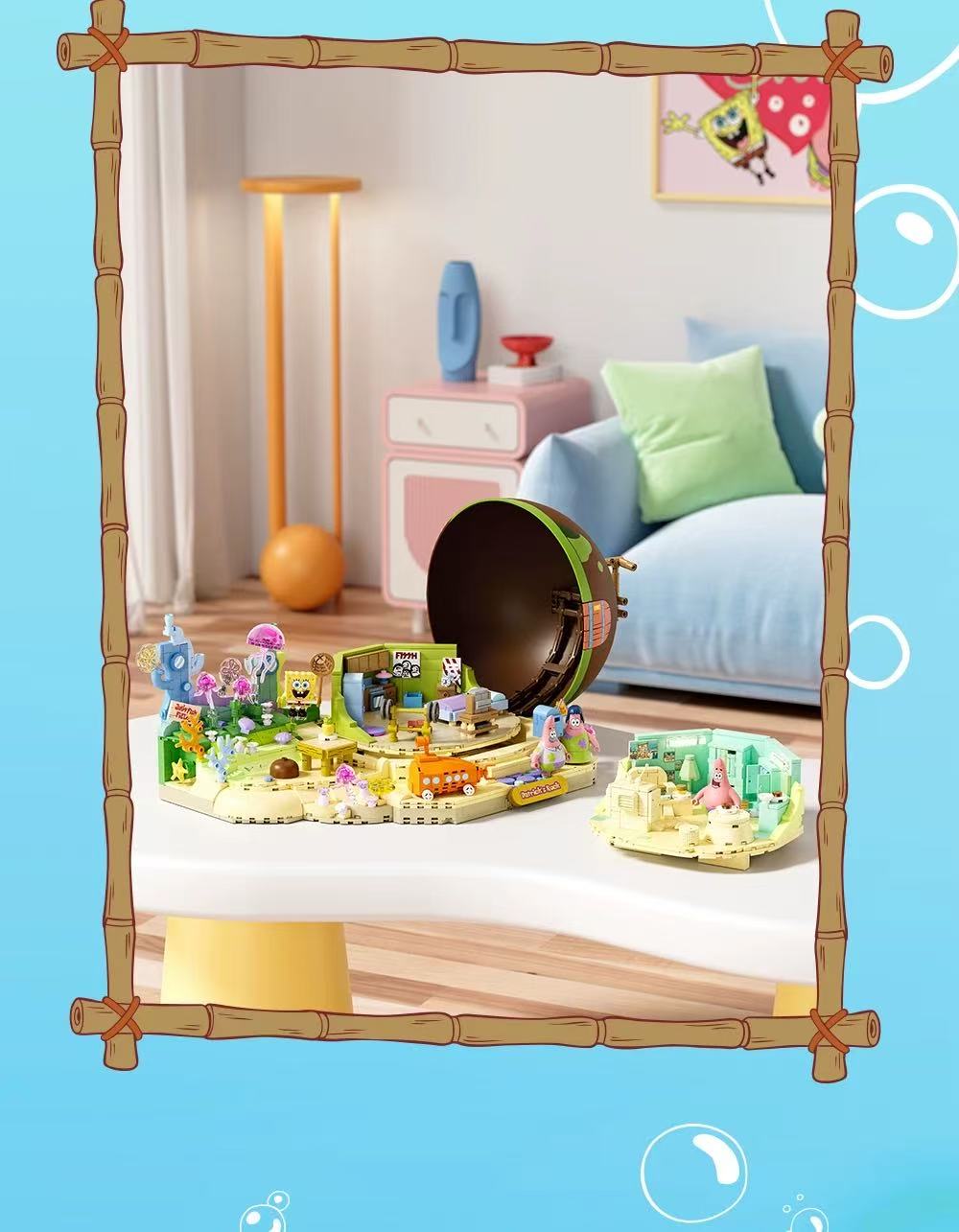 SEMBO AREA-X AB0089 SpongeBob SquarePants Patrick Star's Stone House OVP EU Warehouse Version - YWOBB