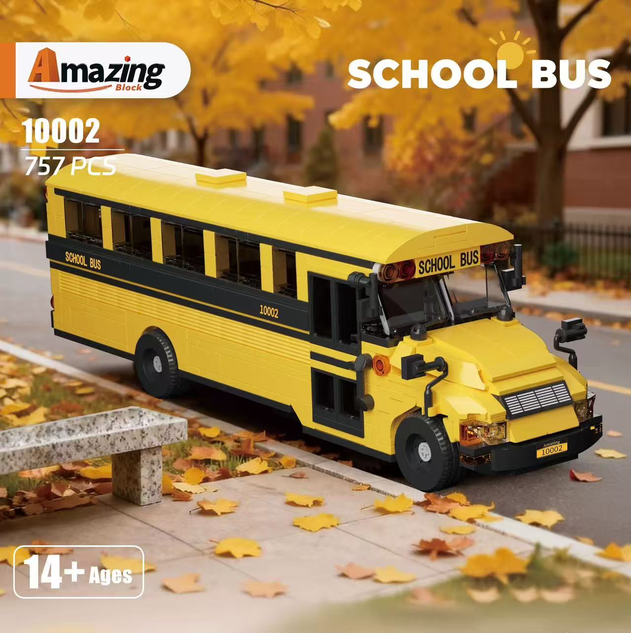Amazing Block 10002 SCHOOL BUS - YWOBB