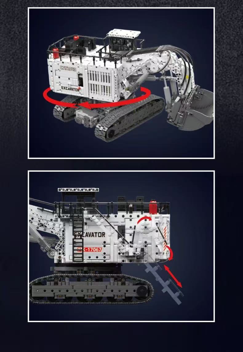 Mould King 17067 6060 Excavator - YWOBB