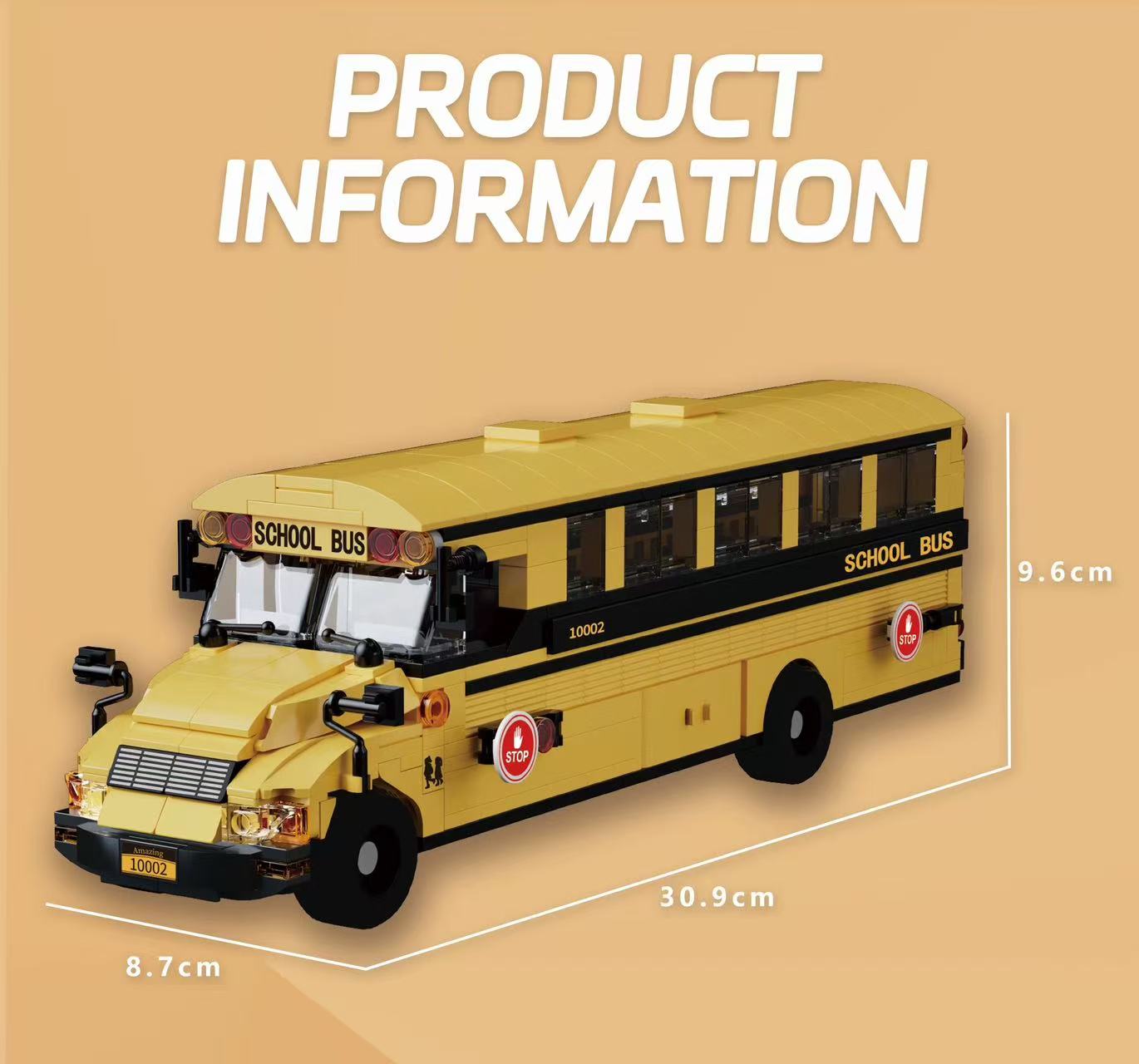 Amazing Block 10002 SCHOOL BUS - YWOBB