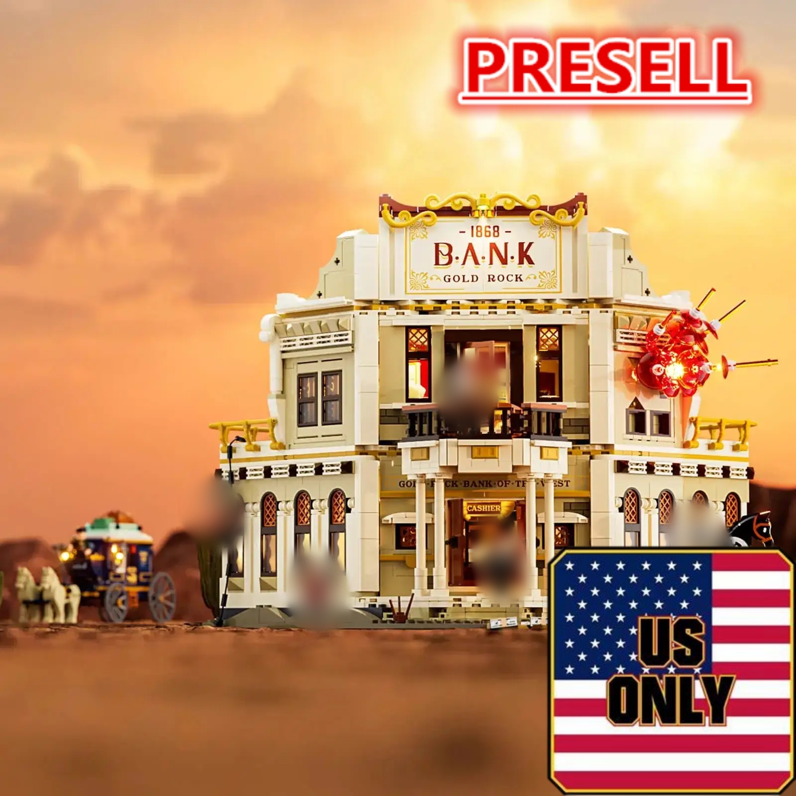 FunWhole L9097 Western Bank Heist OVP US Warehouse Version - YWOBB