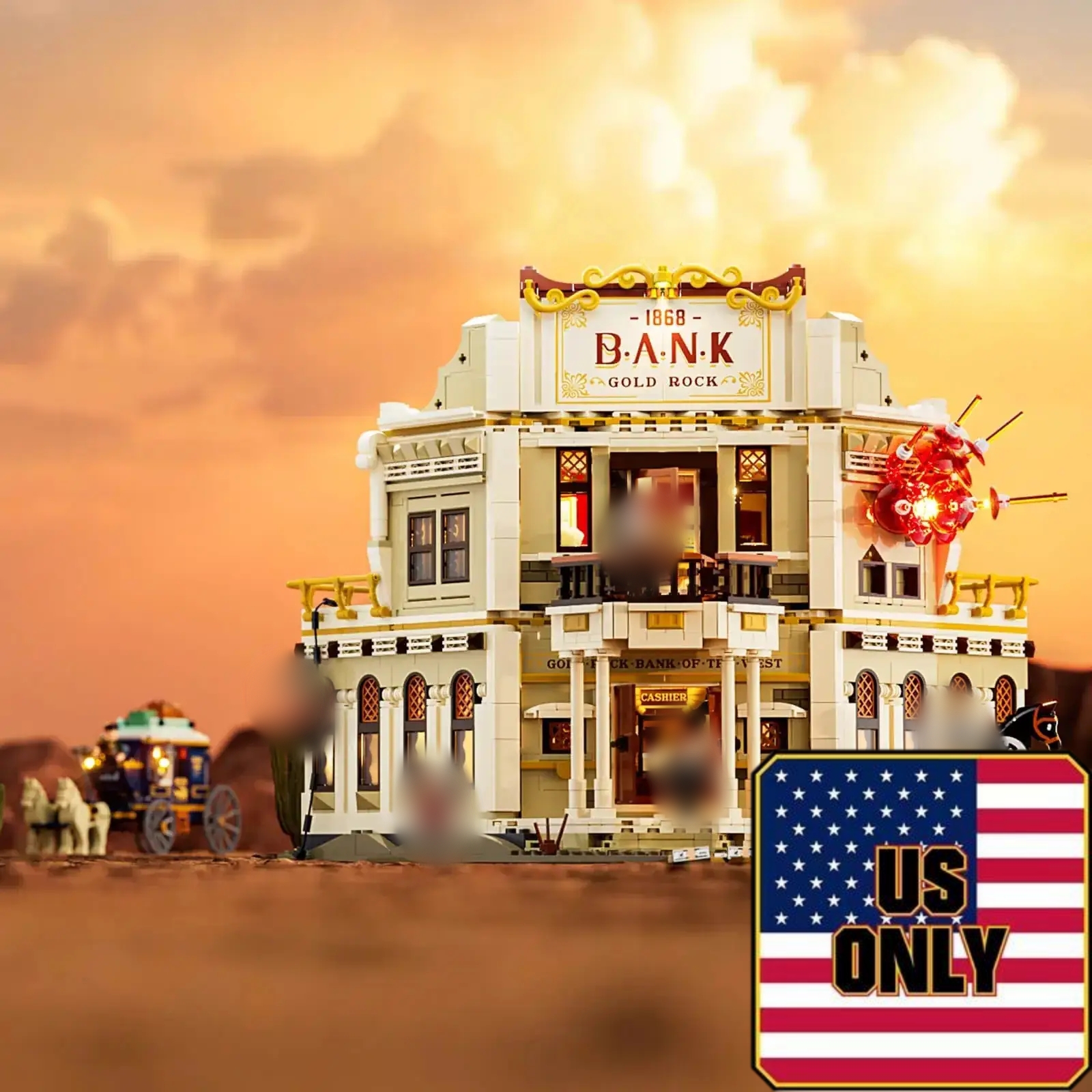 FunWhole L9097 Western Bank Heist OVP US Warehouse Version - YWOBB