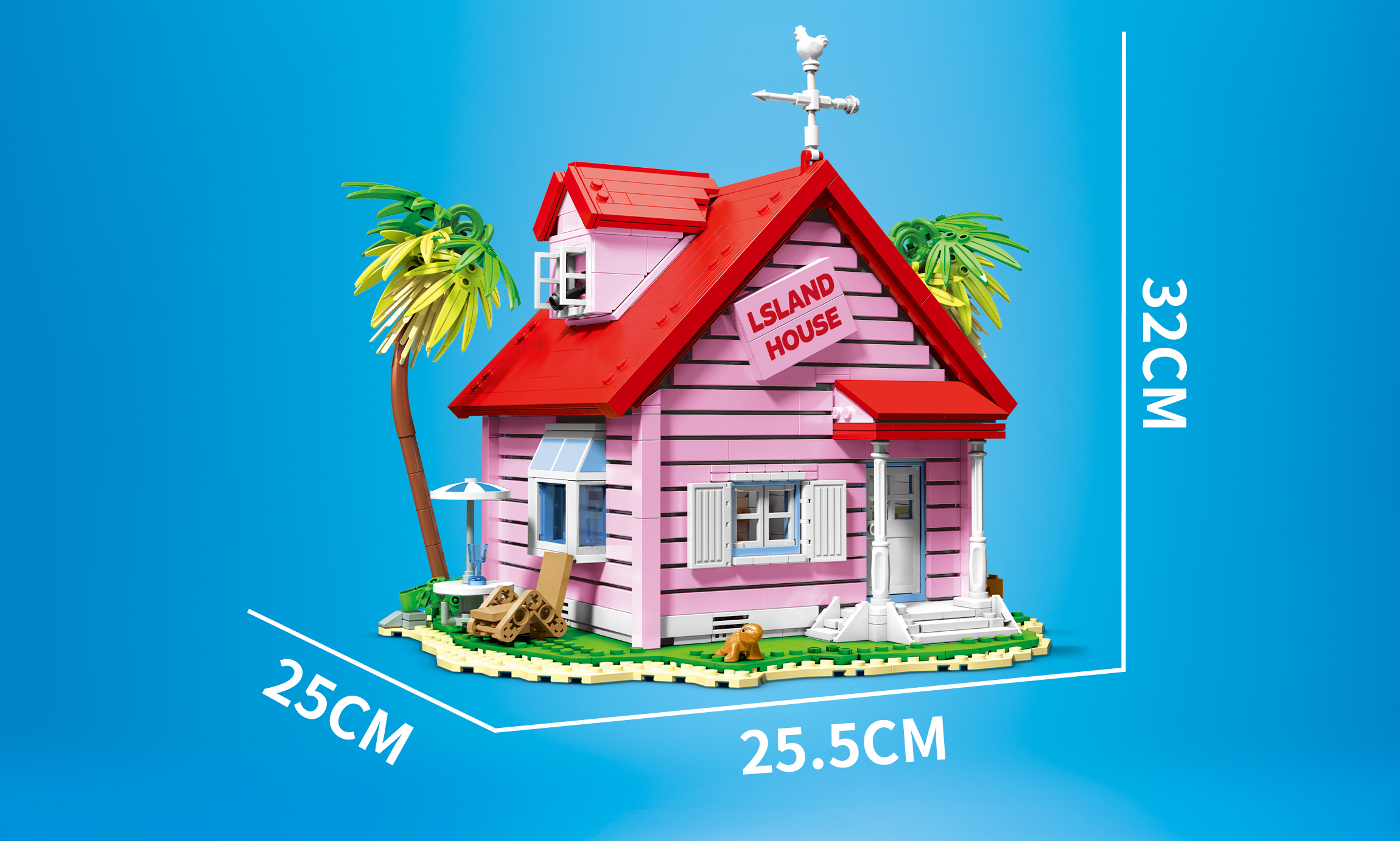 DK 80024 Dragon Ball Master Roshi's House - YWOBB