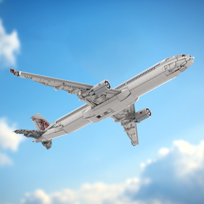 GOBRICKS MOC 233729 Qatar Airways Airbus A350-1000 - YWOBB