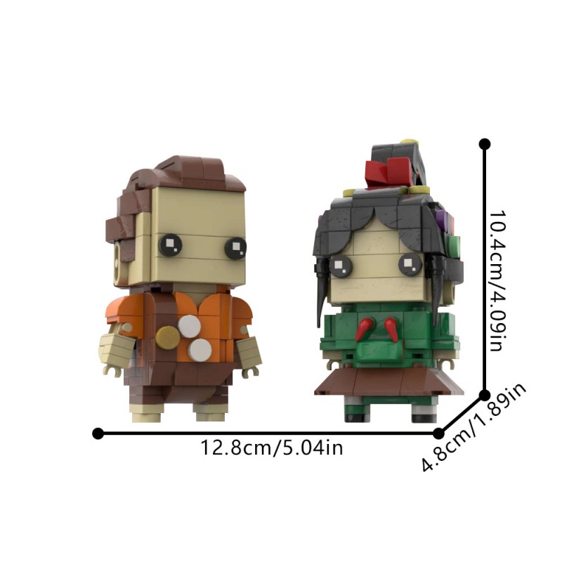 GOBRICKS MOC 232750 Ralph and Vanellope - YWOBB