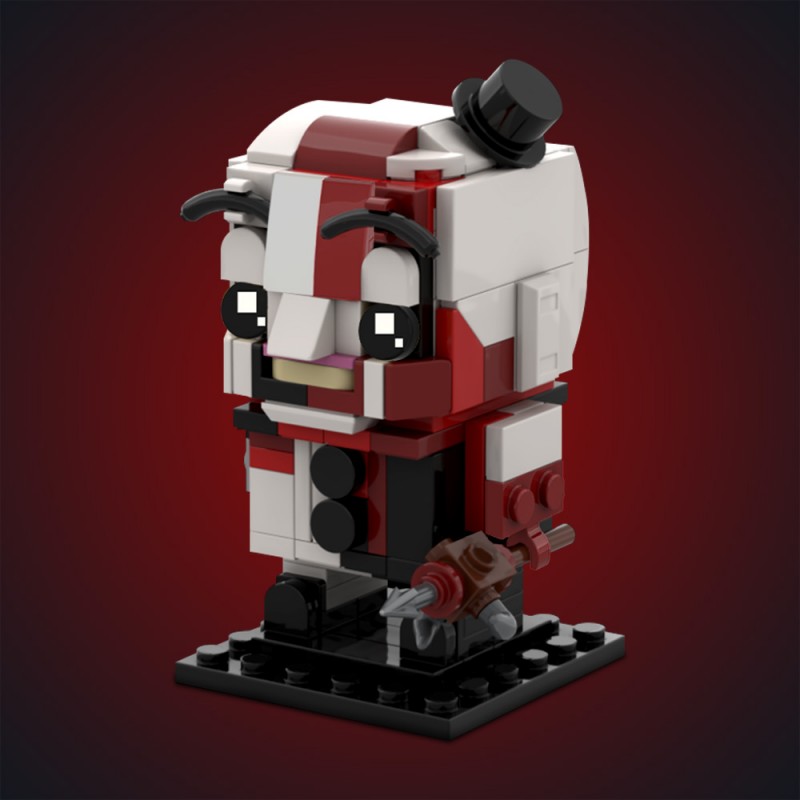 GOBRICKS MOC 233826 Artsy Clown (Strawberry Jam Edition) Brickheadz - YWOBB