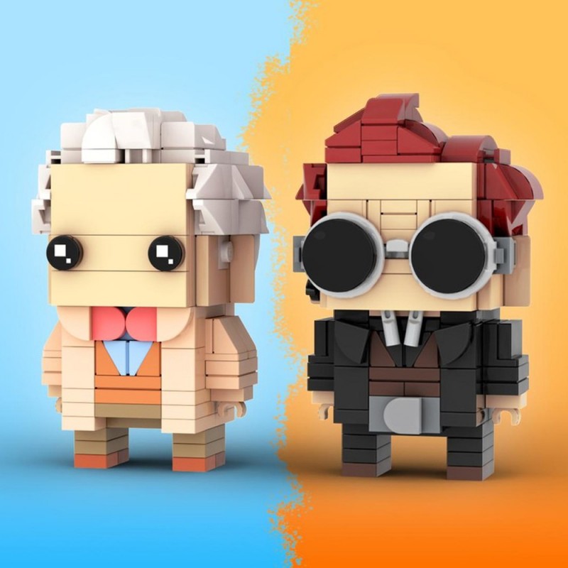 GOBRICKS MOC 153978 Good Omens Brickheadz - YWOBB