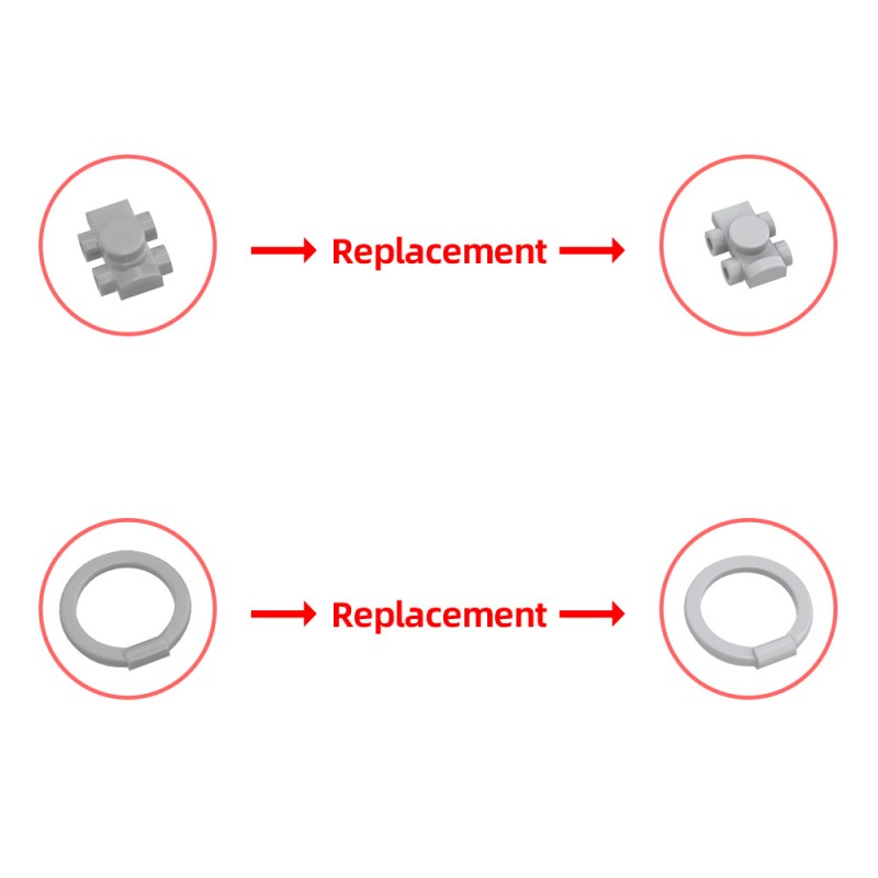 GOBRICKS MOC 153978 Good Omens Brickheadz - YWOBB