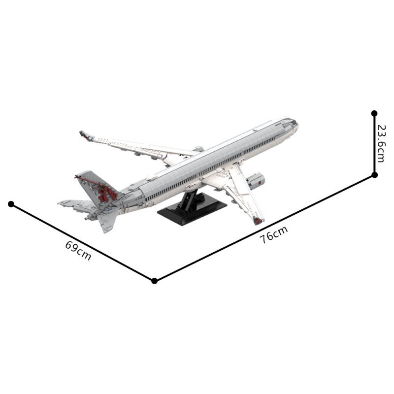 GOBRICKS MOC 233729 Qatar Airways Airbus A350-1000 - YWOBB