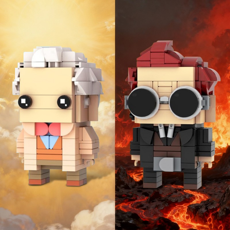 GOBRICKS MOC 153978 Good Omens Brickheadz - YWOBB