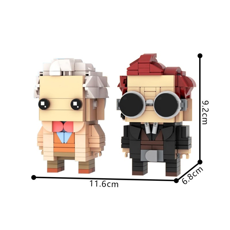 GOBRICKS MOC 153978 Good Omens Brickheadz - YWOBB