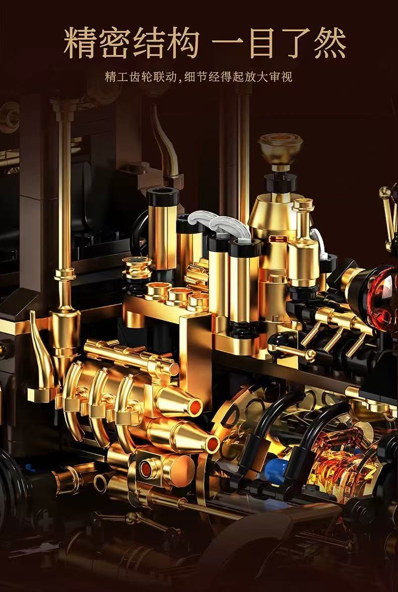 HUIYOYOYI H1003 Vintage Mechanical Steam Car - YWOBB