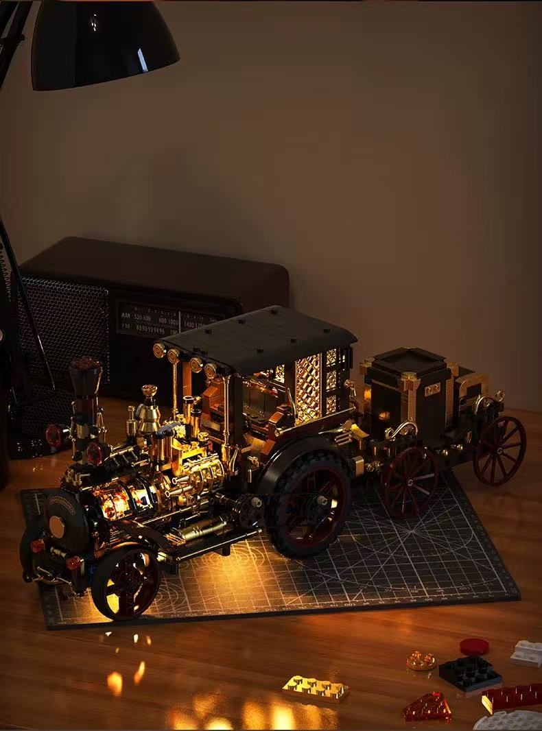 HUIYOYOYI H1003 Vintage Mechanical Steam Car - YWOBB