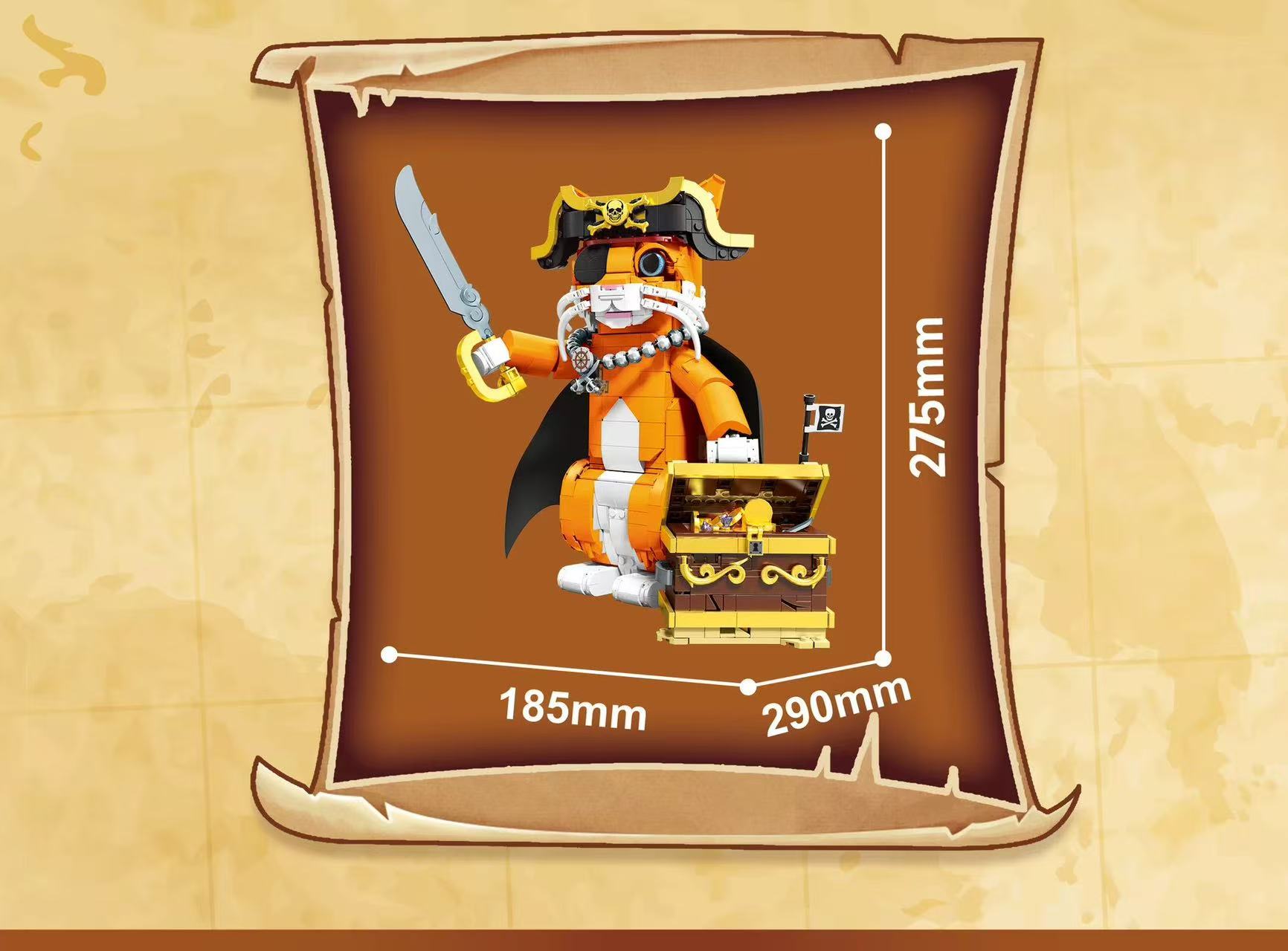 DK 7074 Pirate Cat - YWOBB