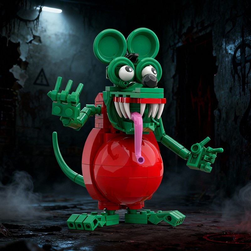 GOBRICKS MOC S0080Y02 Rat Fink - YWOBB