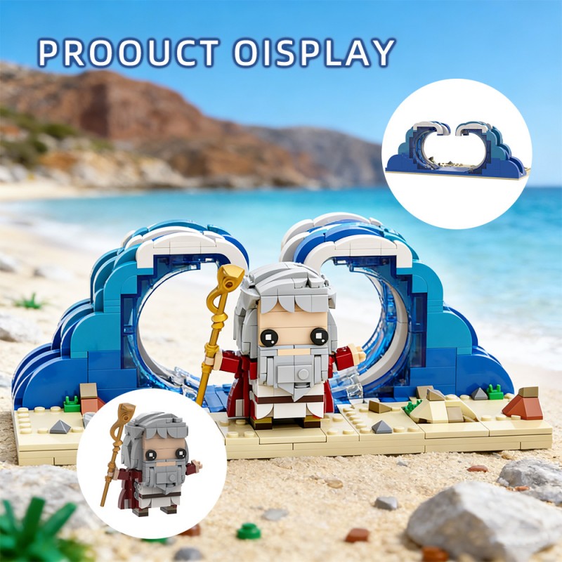 GOBRICKS MOC S0102 Moses parts the Red Sea - YWOBB