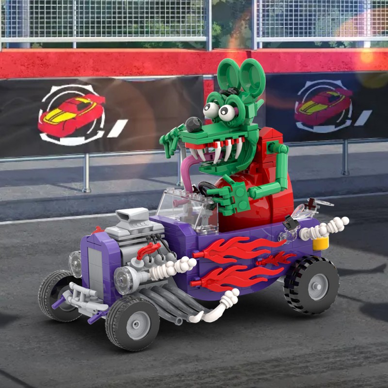 GOBRICKS MOC S0080Y01 Rat Fink - YWOBB