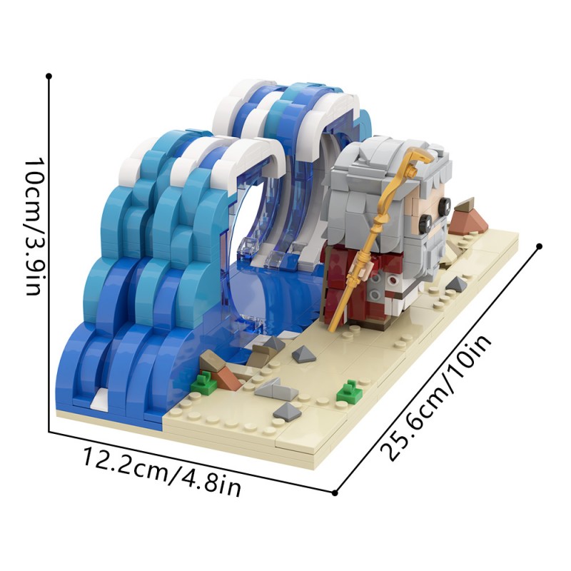 GOBRICKS MOC S0102 Moses parts the Red Sea - YWOBB