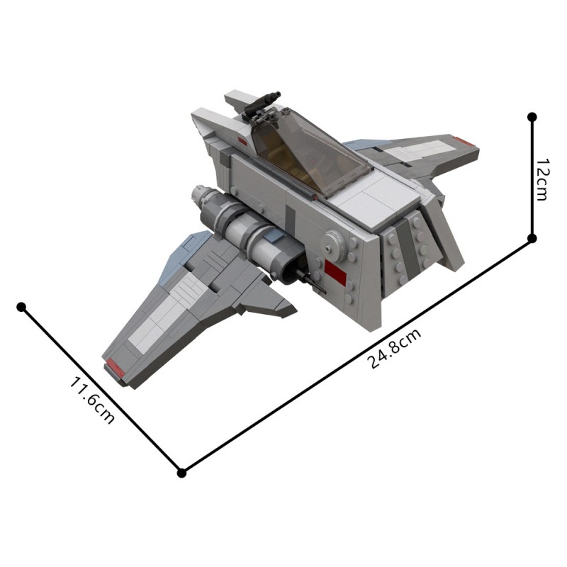 GOBRICKS MOC 232857 INT-3 Omen - Royal Guard Starfighter - YWOBB