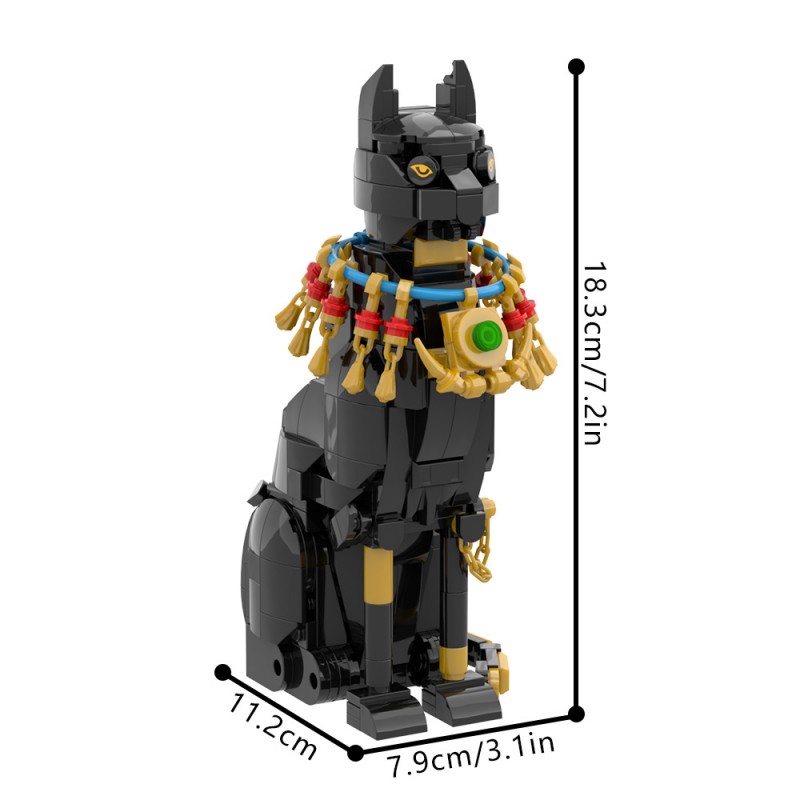 GOBRICKS MOC S0068 Egypt cat - YWOBB
