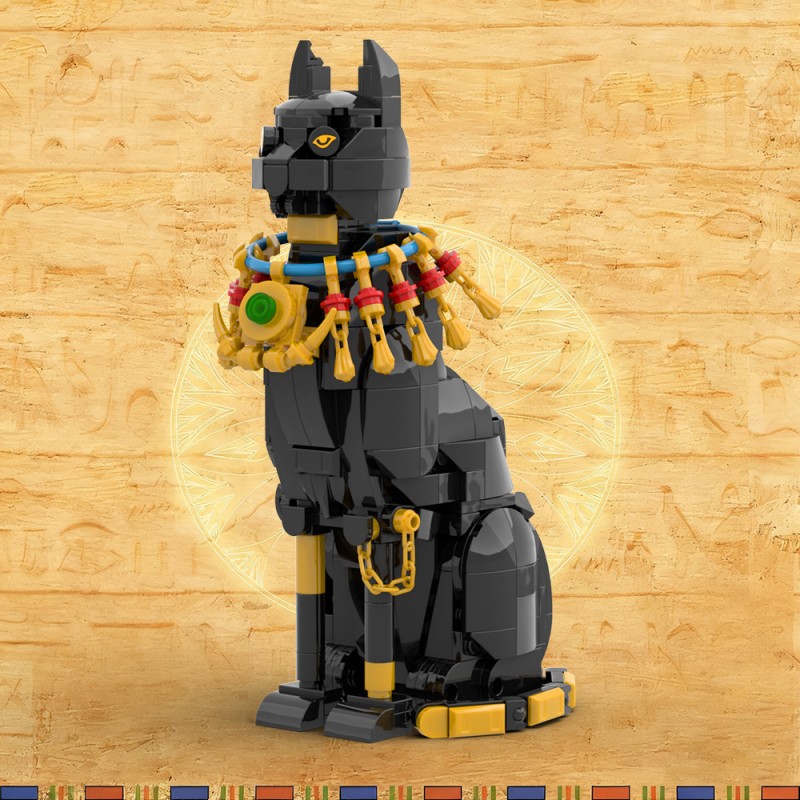 GOBRICKS MOC S0068 Egypt cat - YWOBB