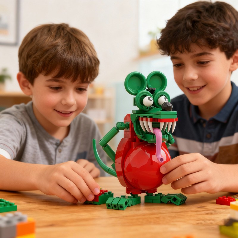 GOBRICKS MOC S0080Y02 Rat Fink - YWOBB