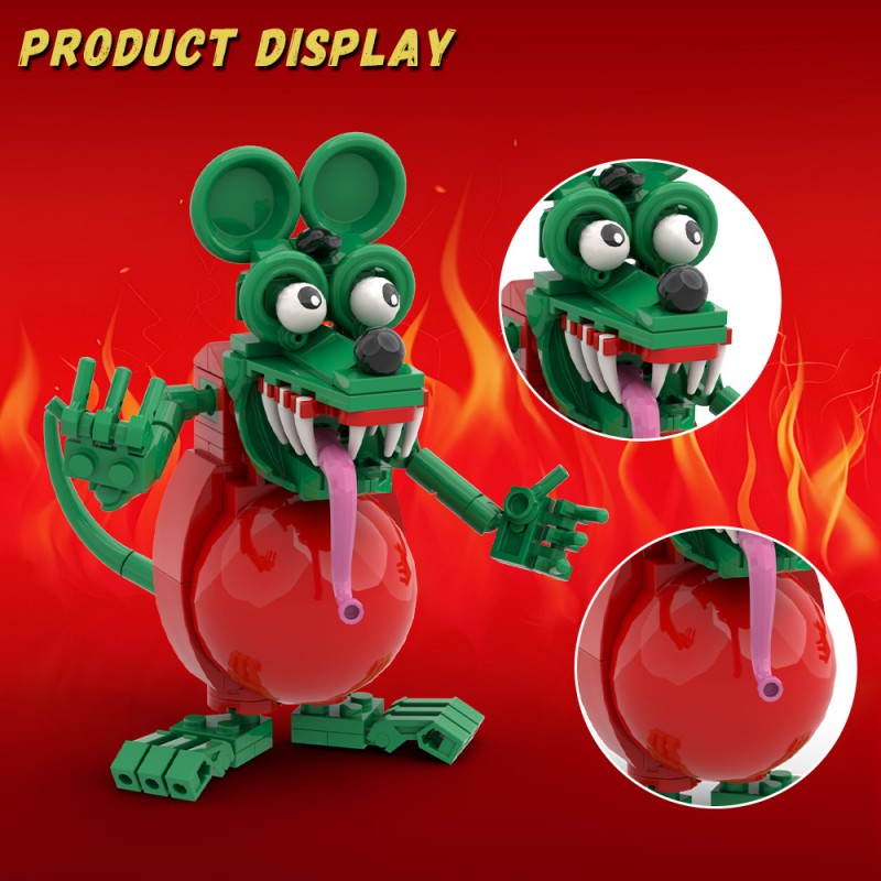 GOBRICKS MOC S0080Y02 Rat Fink - YWOBB