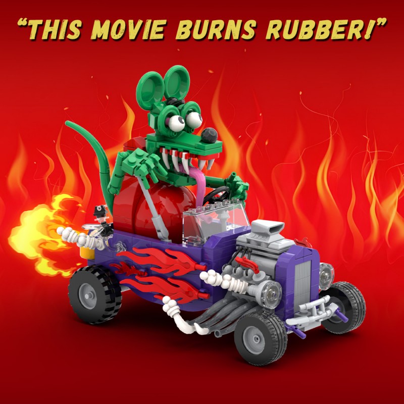 GOBRICKS MOC S0080Y01 Rat Fink - YWOBB