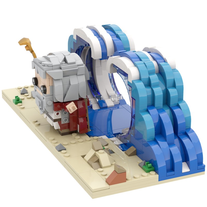 GOBRICKS MOC S0102 Moses parts the Red Sea - YWOBB