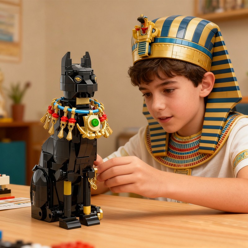 GOBRICKS MOC S0068 Egypt cat - YWOBB