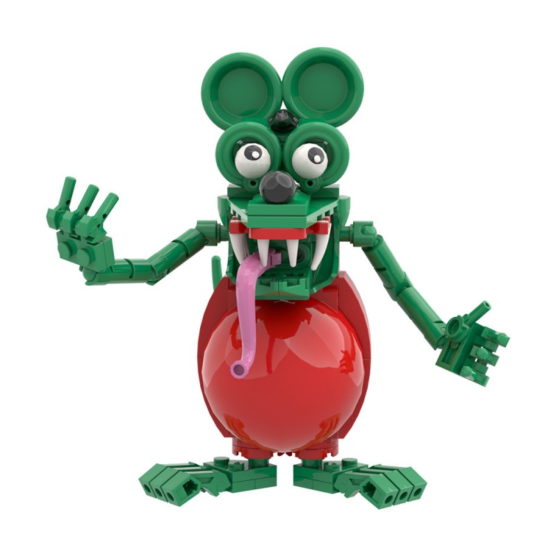 GOBRICKS MOC S0080Y02 Rat Fink - YWOBB