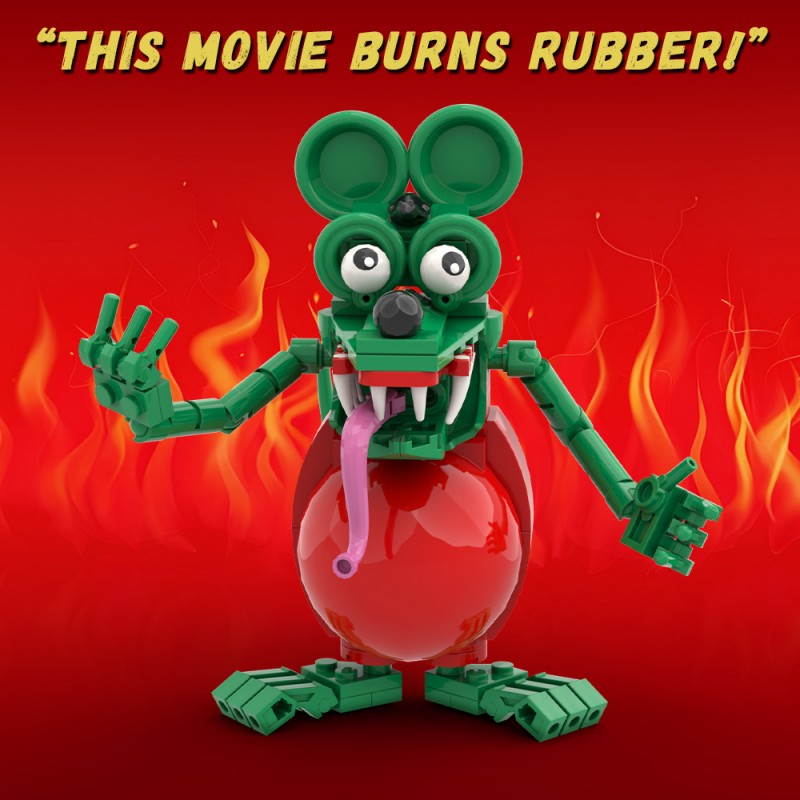 GOBRICKS MOC S0080Y02 Rat Fink - YWOBB