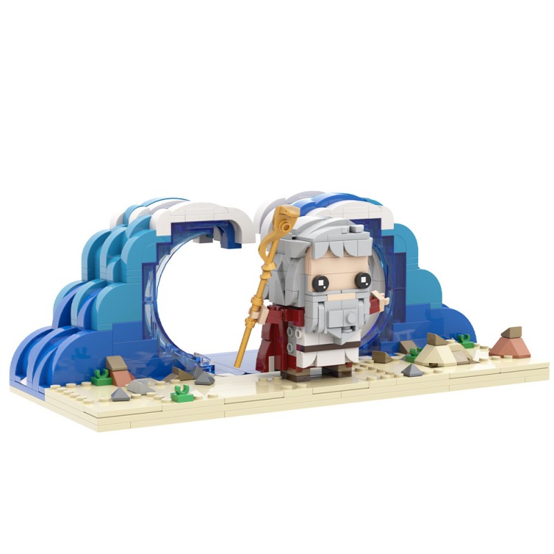 GOBRICKS MOC S0102 Moses parts the Red Sea - YWOBB