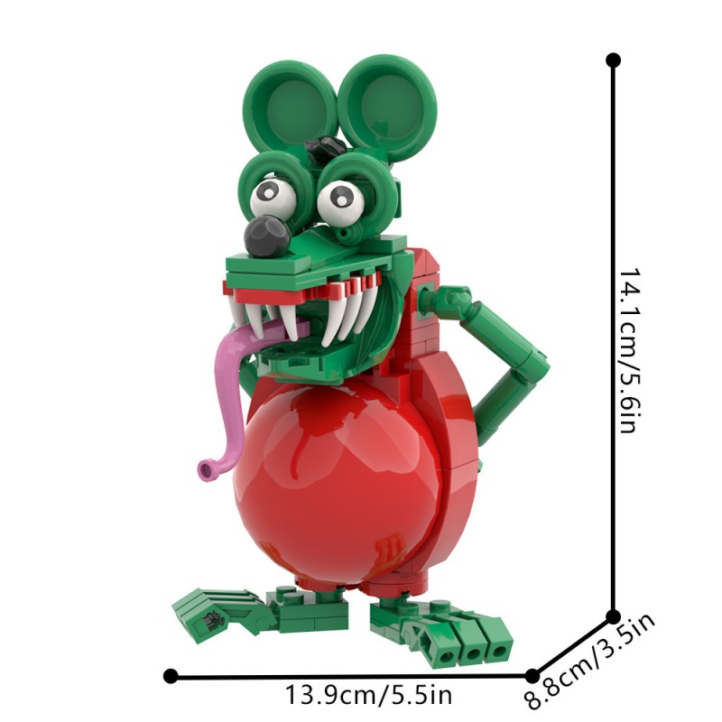 GOBRICKS MOC S0080Y02 Rat Fink - YWOBB