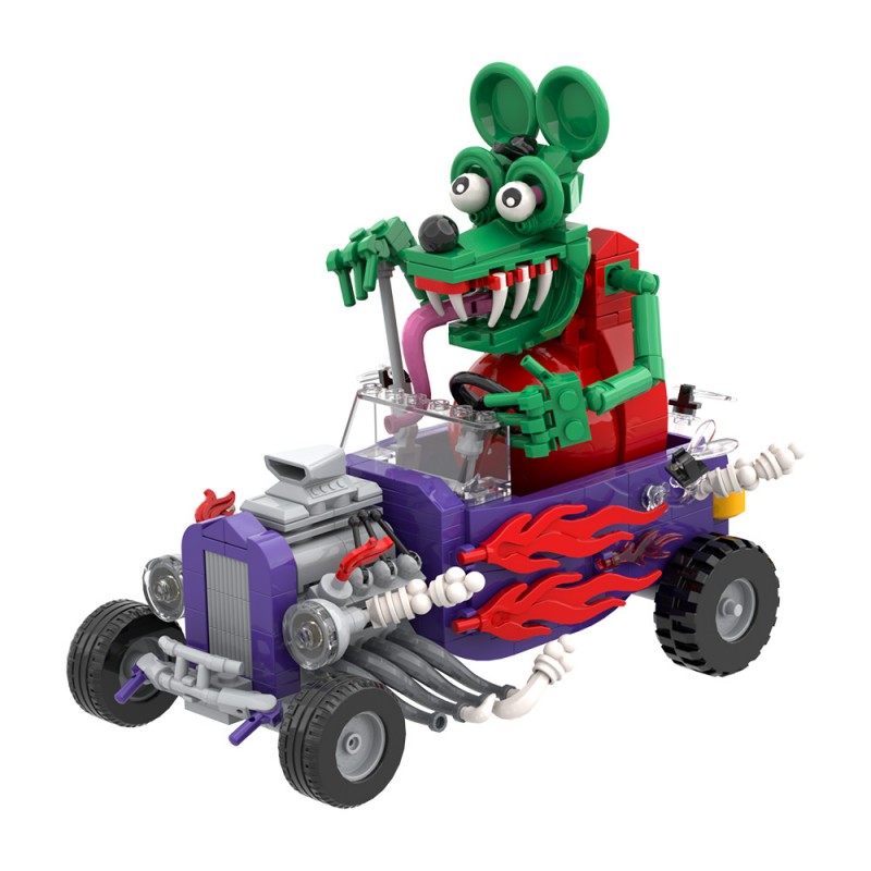 GOBRICKS MOC S0080Y01 Rat Fink - YWOBB