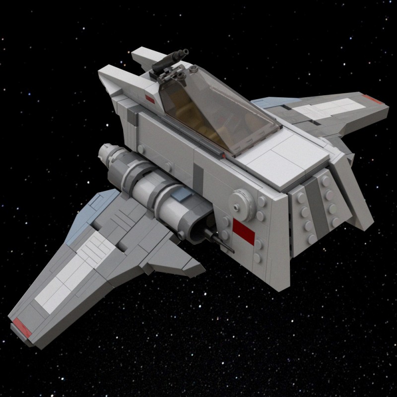 GOBRICKS MOC 232857 INT-3 Omen - Royal Guard Starfighter - YWOBB