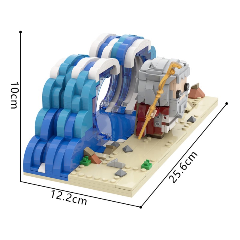 GOBRICKS MOC S0102 Moses parts the Red Sea - YWOBB