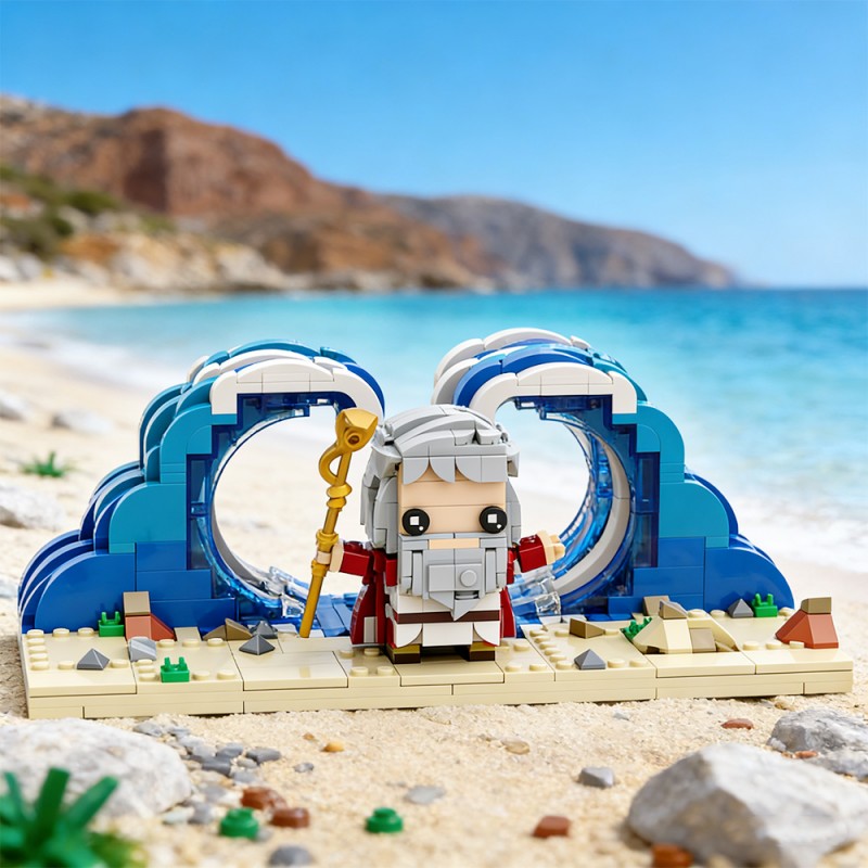 GOBRICKS MOC S0102 Moses parts the Red Sea - YWOBB