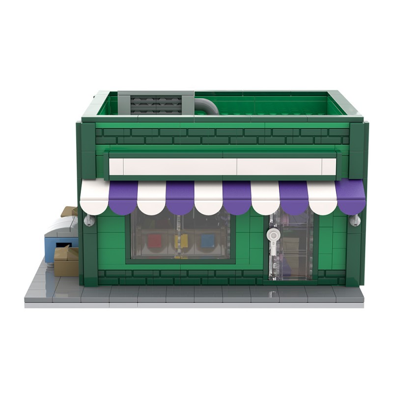 GOBRICKS MOC S0096 The Simpsons - Baseball Card Shop - YWOBB