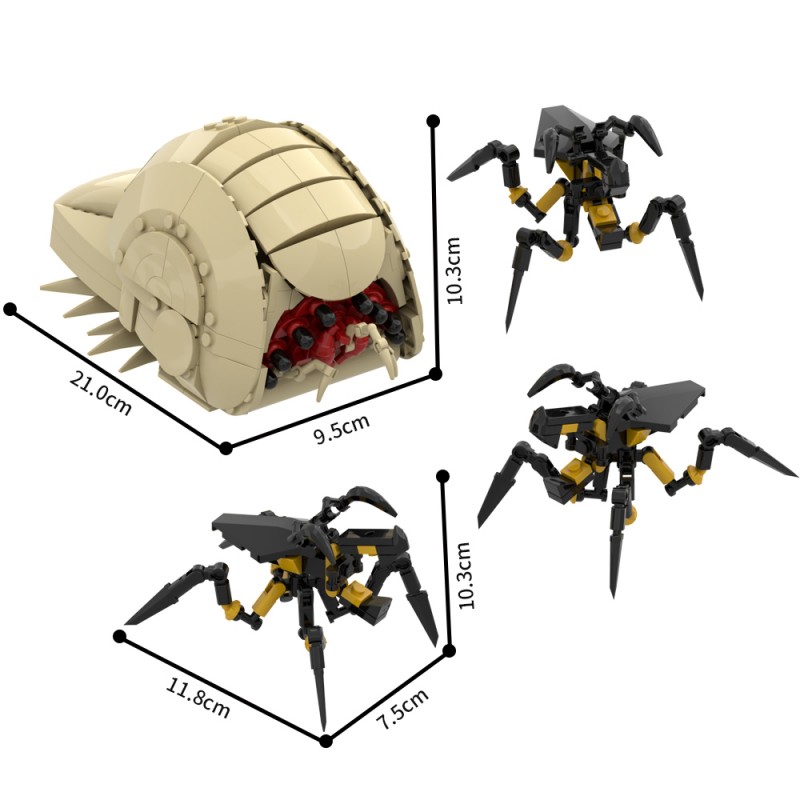 GOBRICKS MOC S0076 Starship Troopers Brain worm - YWOBB