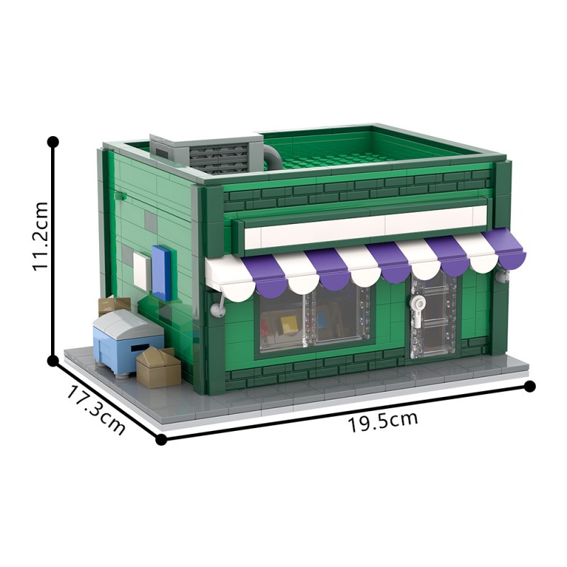 GOBRICKS MOC S0096 The Simpsons - Baseball Card Shop - YWOBB