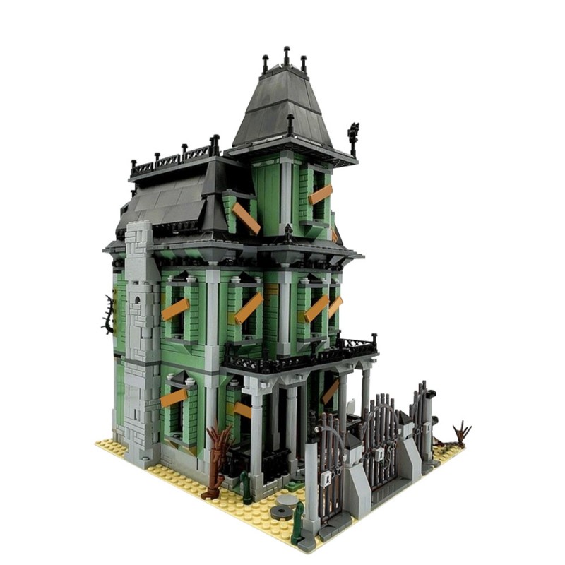 GOBRICKS MOC 231107 Monsters Haunted Mansion Alternate build of 3x31167 - YWOBB