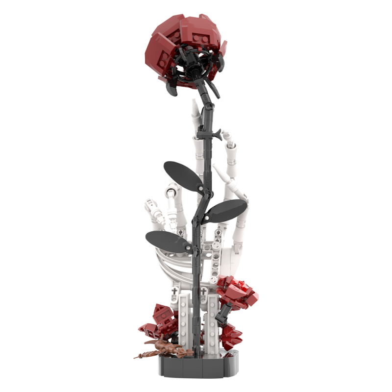GOBRICKS MOC S0077 Skull Rose - YWOBB